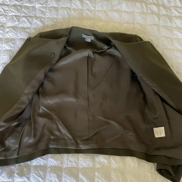 Vince Olive wool crop blazer jacket - Picture 6 of 9